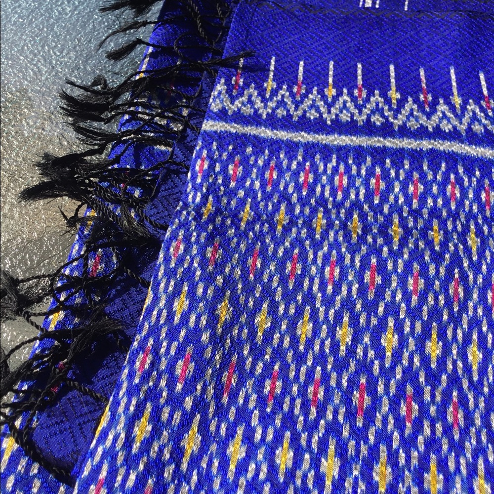 Thai Silk Handmade Sapphire  Blue